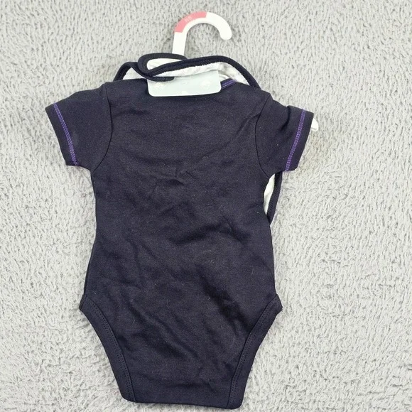 Colorado Rockies Shirt Bodysuit Boys 0-3 Months Black MLB Baseball Bib Booties - Picture 6 of 6